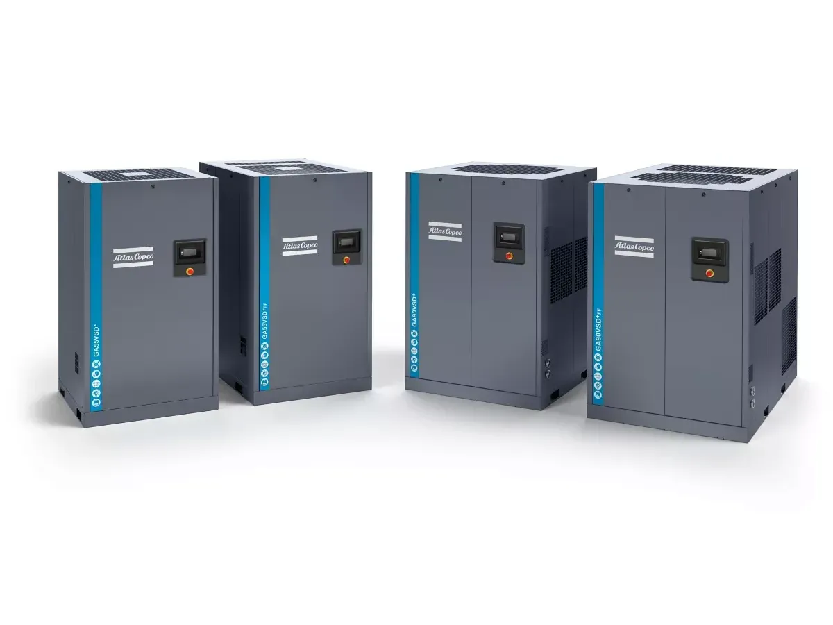 Gama de compresores de tornillo Atlas Copco GA VSD+